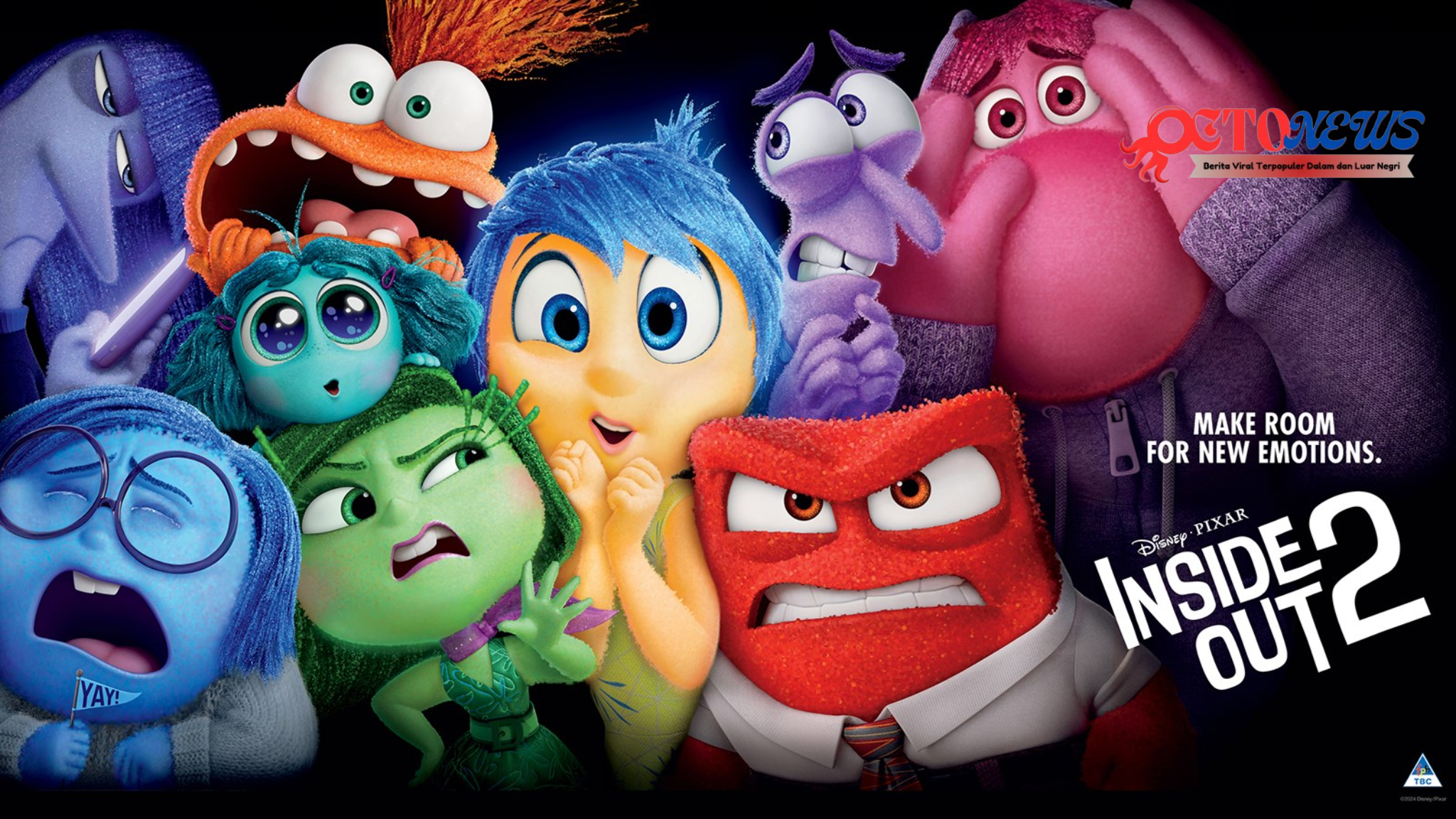 Inside Out 2 Sukses Meraih US$1 Miliar di Pasar Internasional