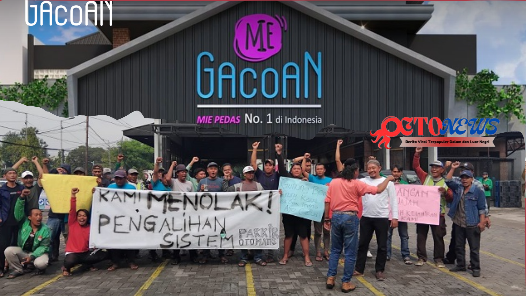 Viral Aksi Demo di MiGacoan Tolak  Parkir Otomatis