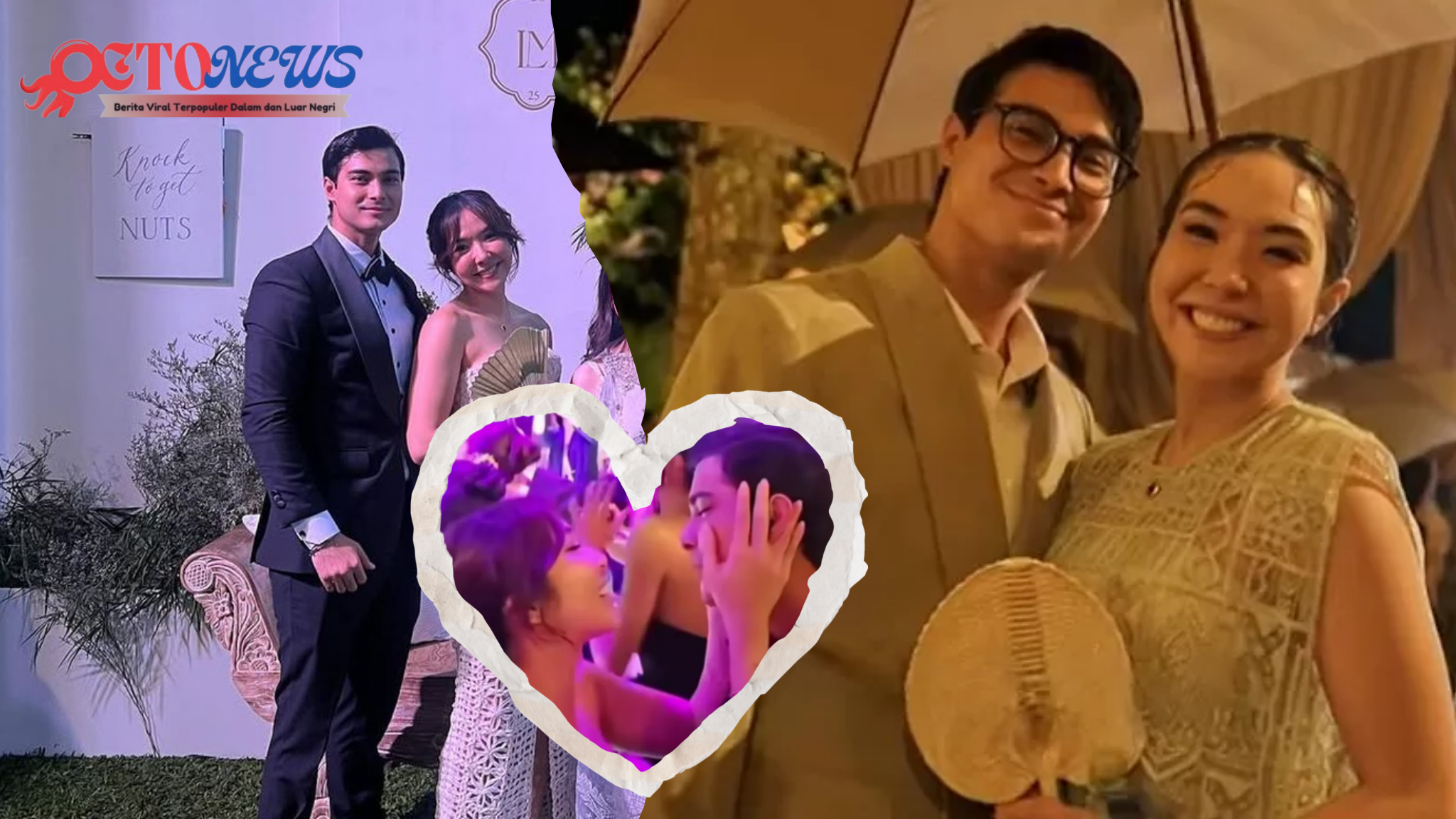 Gisel dan Cinta Brian Tampak mesra di Pernikahan Luna Maya