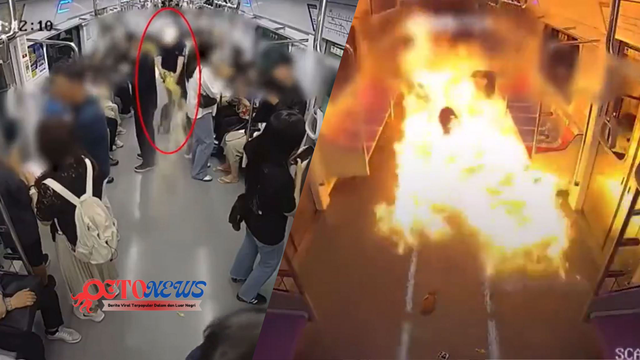 Pria di Korea Selatan Nekad Bakar Gerbong Kereta