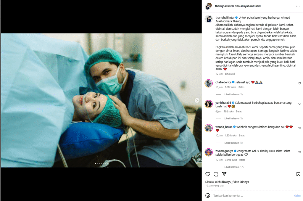 Aaliyah Massaid Melahirkan Putra Pertamanya